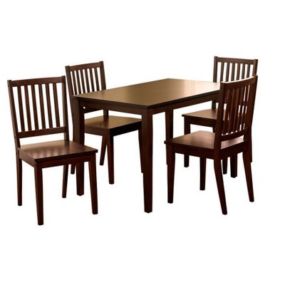 5pc Contemporary Shaker Dining Set Espresso - Buylateral