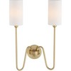 Quorum Lighting Charlotte 2 - Light Sconce in  Aged Brass - 2 of 4