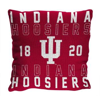 NCAA Indiana Hoosiers Stacked Woven Pillow