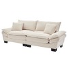 NicBex 84" Corduroy Couch with Pillows,Deep Seat Loveseat Sofa,Comfy Upholstered Cloud Couch,Sleeper Sofa for Living Room,Apartment,Office - 2 of 4