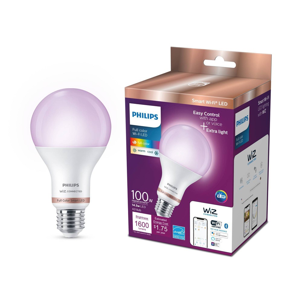 Photos - Light Bulb Philips Smart 100W Color A21 1P 
