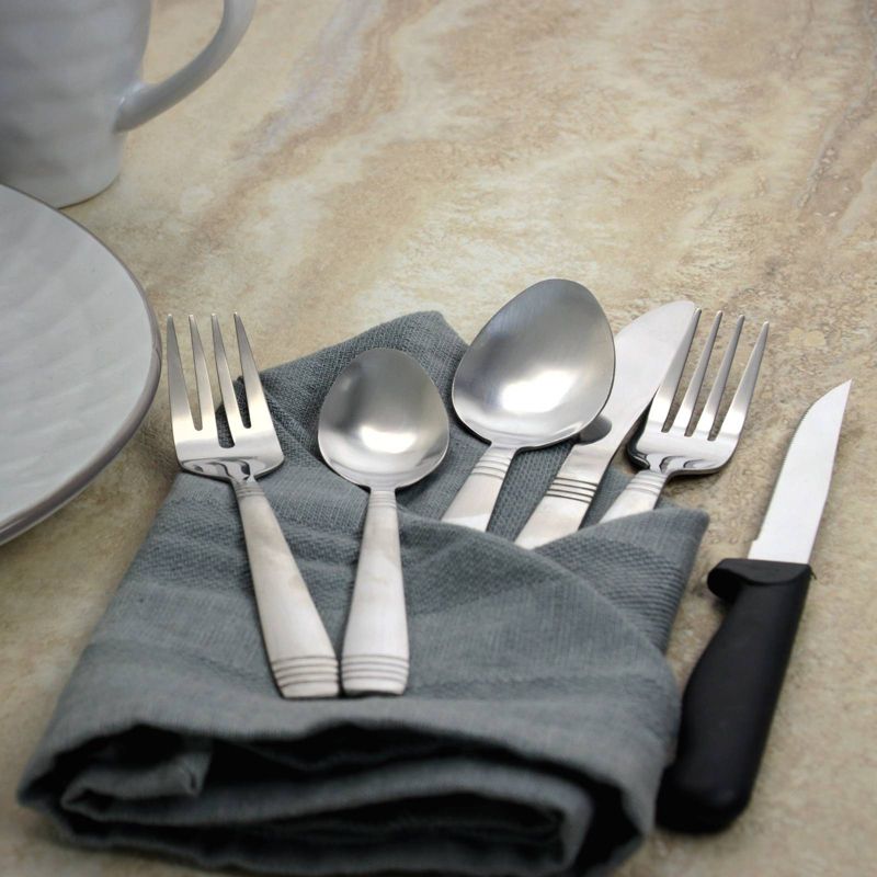 Gibson Home 24pc Stainless Steel Palmore Plus Silverware Set, 4 of 5