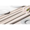 RCZ Décor Silky Touch Chiffon Table Runner With Two Style Ribbon Ties - 10ft.  Table Runner, Wedding Table Runner 29 x 120 Inches - 2 of 2