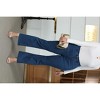 Women's Plus Size Bell Bottom Long Jeans Summer Fall Casual High Waisted Stretchy Slim Fit Denim Jeans - 3 of 4