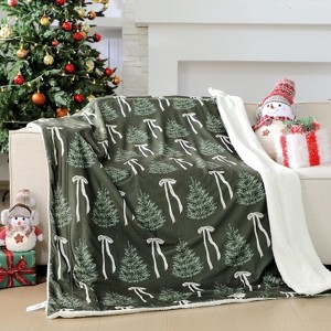Lomsoe Christmas Flannel Throw Blanket Christmas Decorative Blankets for Home Chair Sofa Couch Bed Xmas Decor Gifts. - 1 of 4