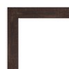 21" x 27" Non-Beveled Fresco Wood Bathroom Wall Mirror Dark Walnut - Amanti Art: Includes Mounting Hardware - 3 of 4