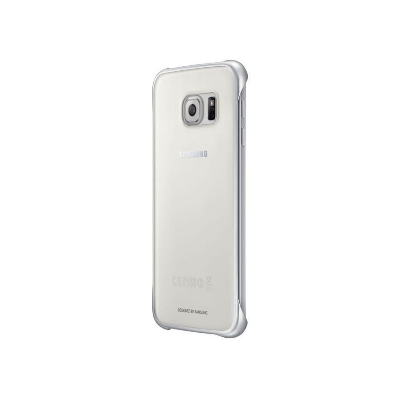 Original Samsung Protective Cover for Samsung Galaxy S6 - Clear/Silver, 1 of 4