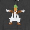 Willy Wonka And The Chocolate Factory Lone Oompa Loompa Pullover Hoodie - 2 of 4