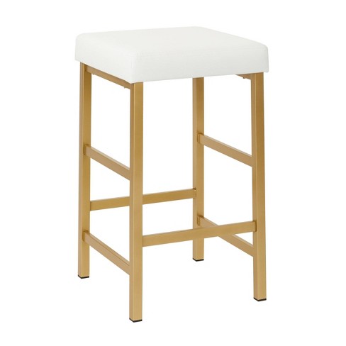 Bar stools discount white and gold