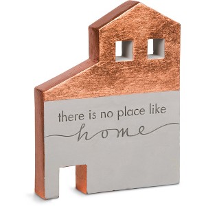 Pavilion Gift Company - No Place Like Home - 6" x 1" x 7.5" Cement House - Decorative Objects - 1 of 4