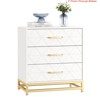 3-Drawer Dresser for Bedroom & Closet Slim Tall Chest w/ Soft-Close Glides, Anti-Tip Kit | 28.7" H Space Saving Storage Organizer - 3 of 4