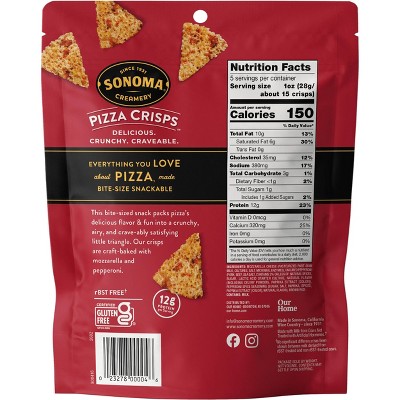 Sonoma Creamery Pepperoni Pizza Crisps Crackers - 5oz/6ct