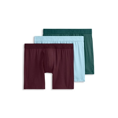 Jockey Men's Active Ultra Soft Modal 6" Boxer Brief - 3 Pack
