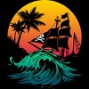 Men's Design By Humans Welcome summer from pirates By NLKart Tank Top - 2 of 2