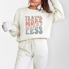 Simply Sage Market Travel More Worry Less Lightweight Garment Dyed Sweatshirt - 2 of 4