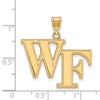 Black Bow Jewelry 14k Yellow Gold Wake Forest Demon Deacons NCAA Large Pendant - 2 of 3