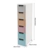 YIYIBYUS 6 Drawers Storage Cabinet for Narrow Space Home Office - 4 of 4
