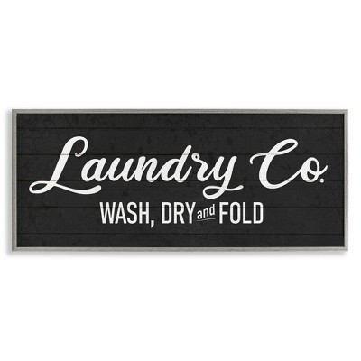 Stupell Industries Rustic Laundry Co Sign, 24" x 10"
