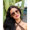 WMP Eyewear Geometric Metal Frame Aviator Polarized Sunglasses - 4 of 4