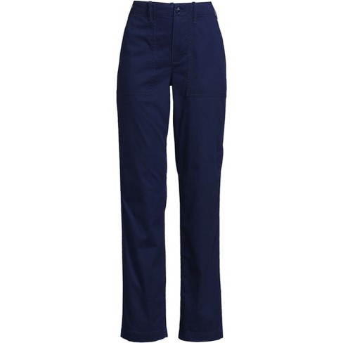 Lands' End Women's High Rise Chino Utility Straight Leg Pants - 12 ...