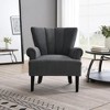 Modern Accent Living Room Chairs,Polyester Armchair Club Chair with channel - 2 of 4