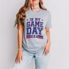 Simply Sage Market Women's In My Game Day Era - Blue Short Sleeve Graphic Tee - 2 of 4