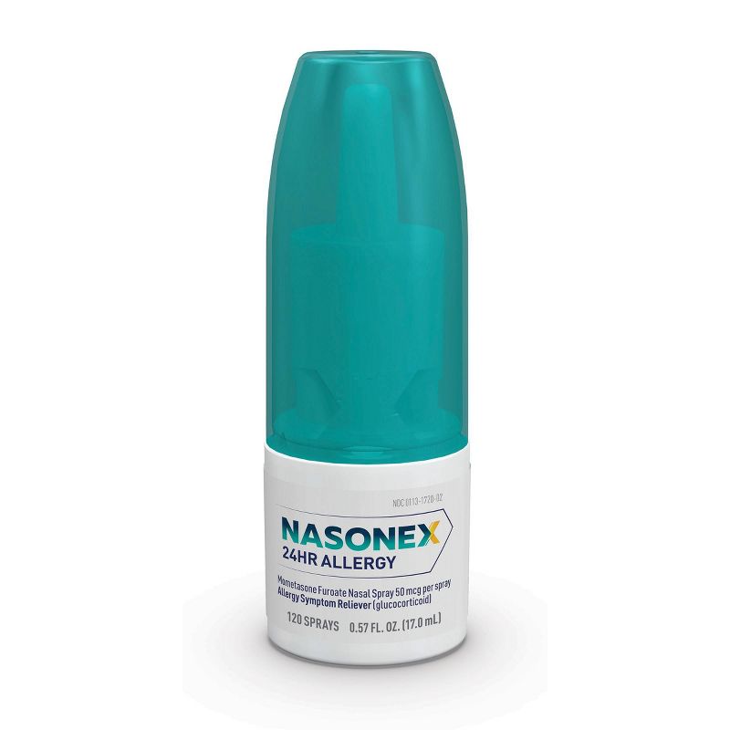 Nasonex 24HR Non Drowsy Mometasone Furoate Allergy Medicine Nasal Spray - 120 Sprays, 6 of 9