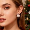Cute Christmas Tree & Cake Stud Earrings for Women | Holiday Jewelry Gifts - 2 of 4