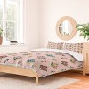 Deny Designs Evanjelina and Co Japanese Collection Duvet Cover and Pillow Shams Pink - 3 of 4