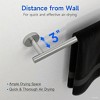 Brushed Nickel Towel Bar, 18-Inch Bathroom Wall-Mounted Towel Rack, Heavy-Duty SUS304 Stainless Steel Towel Rod, Modern Home Décor-USHOWER - 4 of 4