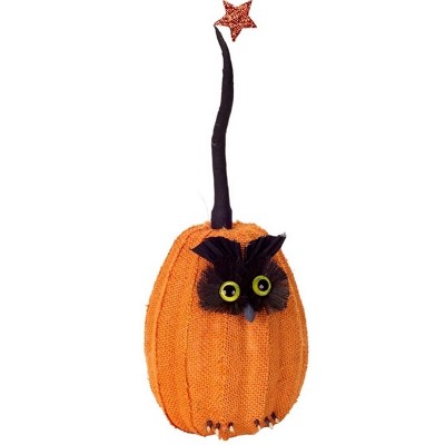 Raz 15.5" Metal Owl Halloween Decoration Assorted Black or Orange~Spooktacular 