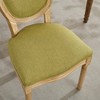 PAGED French Style Dining Chairs Set of 2 Wood Frame Living Room Chairs with Sponge Cushion Backrest for Living Room - 3 of 4