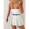 Eomenie Women's One Piece Swimsuit with Removable Skirt Tummy Control Swimdress Bathing Suit Square Neck Swimwear Dress - 2 of 3