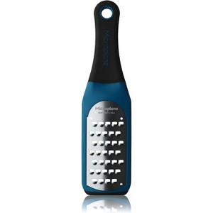 Microplane Artisan Series Extra Coarse Cheese Grater and Zester, Blue - 1 of 2