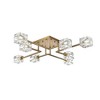 Elegant Lighting Lyra 32 inch Flush Mount in Satin Gold - 3 of 4