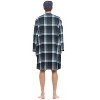 Ashford & Brooks Mens Flannel Plaid Long Sleep Shirt Henley Nightshirt - 4 of 4