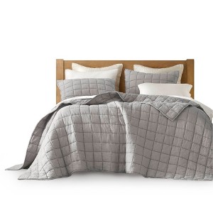 Alsace Flax Linen Garment Washed Quilt Set - 1 of 4