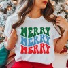 Simply Sage Market Women's Merry Stacked Colorful Short Sleeve Graphic Tee - 2 of 4