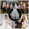 Unique Bargains Hair Clip Wedding Veil White 1 Pc - 4 of 4