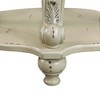PAGED Coffee Table with Pattern Carvings, 2-Tier Solid Wood Center Table with Open Storage Shelf for Living Room - 4 of 4