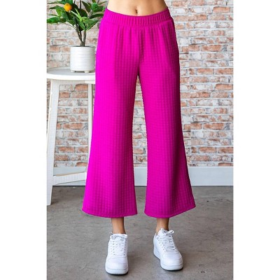 Women's Textured Palazzo Pants - First Love