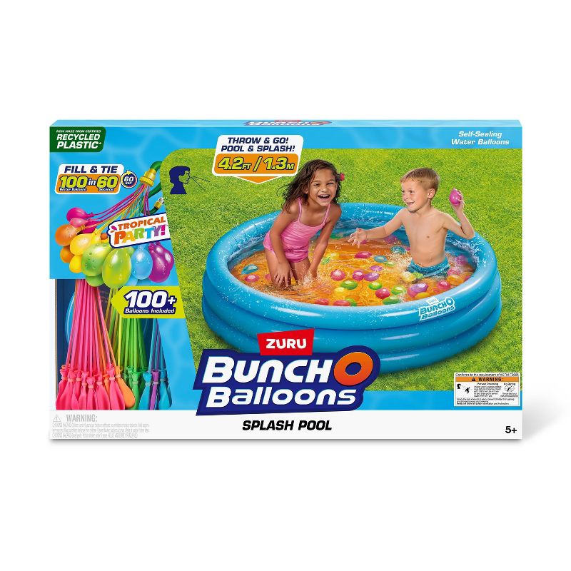 Bunch O Balloons Splash Pool with 3pk Tropical BOB, 2 of 6