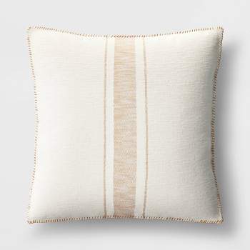 Oversized Placed Striped Square Throw Pillow - Threshold™