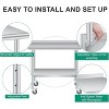 Stainless Steel Prep and Work Table with Backsplash , Commercial Heavy Duty Adjustable Under Shelf, Durable and Perfect for Kitchen, and Business Use - 2 of 4