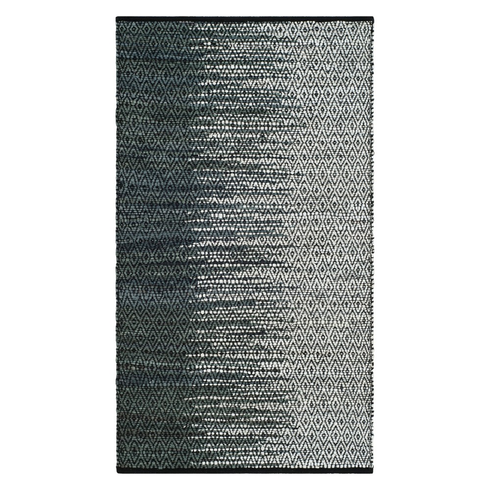 3'x5' William Geometric Accent Rug Light Gray/Charcoal - Safavieh