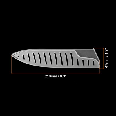 Unique Bargains PP Kitchen Blade Edge Protective Ceramic Knife Sleeves White 2 Pcs — фото 2