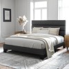 Allewie Platform Bed Frame with Fabric Upholstered Headboard and Wooden Slats Support, Fully Upholstered Mattress Foundation/No Box Spring Needed - 3 of 4