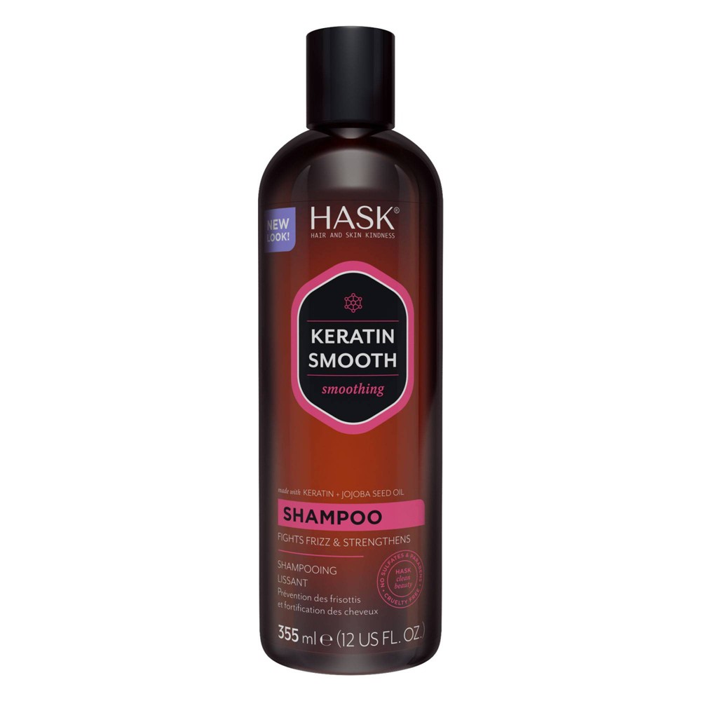 Photos - Hair Product Hask Keratin Protein Smoothing Shampoo - 12 fl oz 