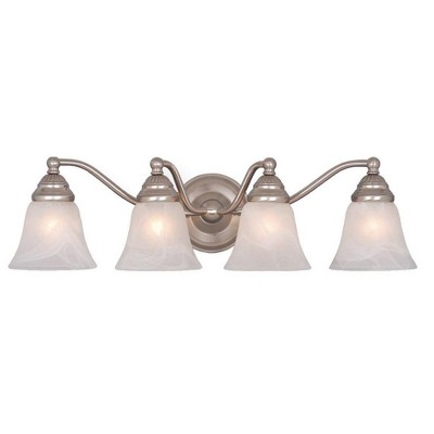 Vaxcel Standford 4 - Light Vanity in  Brushed Nickel