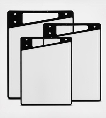 Kitchen Cutting Board BPA-Free Reversible Non-Slip Plastic Chopping Boards  3PCS